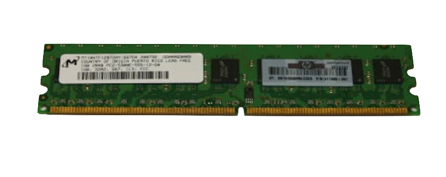 432804-B21 I Genuine HP 1GB 1X1GB PC2-5300 ECC 667MHz DDR2-667/PC2-5300 SDRAM - Image 1 of 3