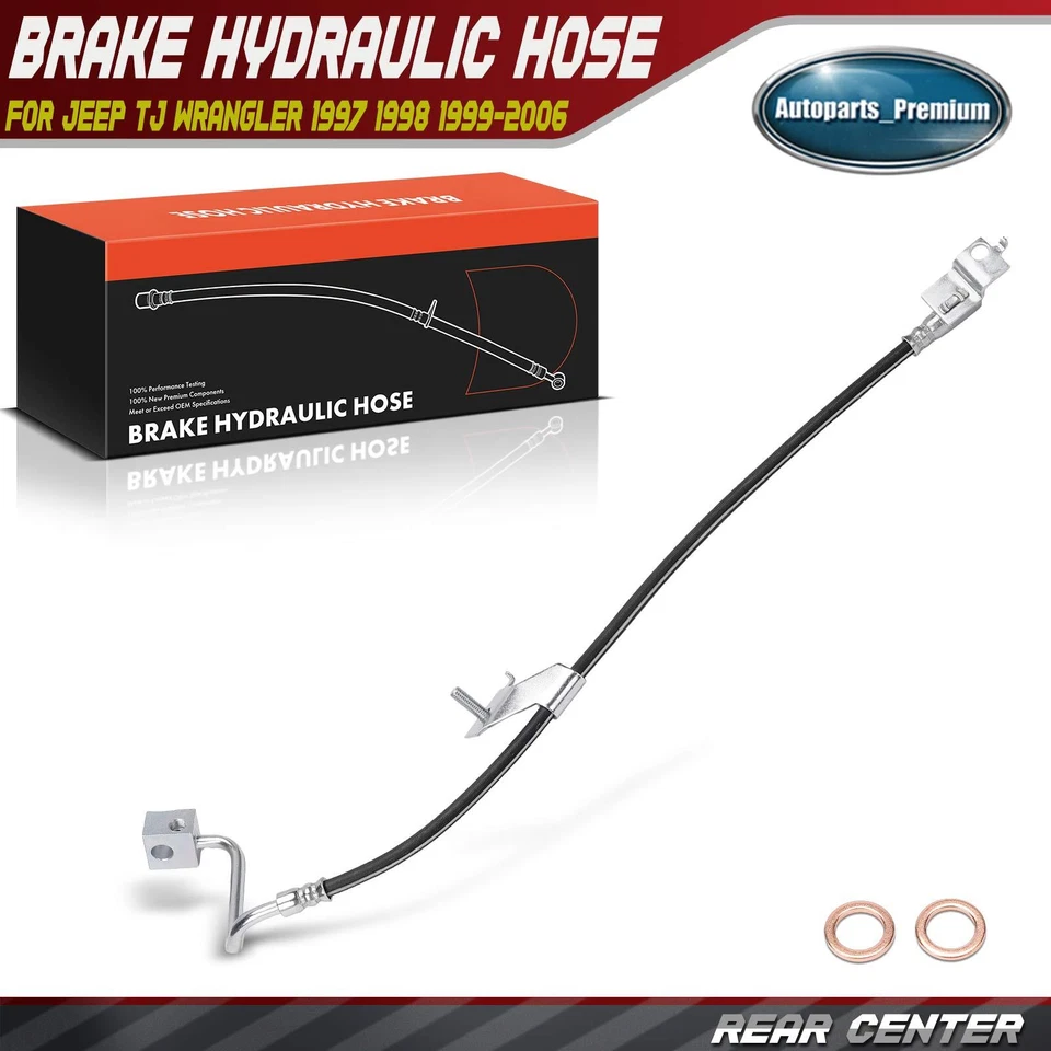 Manguera hidráulica de freno lateral central trasero para Jeep TJ Wrangler 1997 1998 1999-2006 Foto 1 de 4