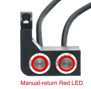 7/8" 10A Waterproof CNC Motorcycle Dual Manual-Return Switches-Red LED - Bild 1 von 5