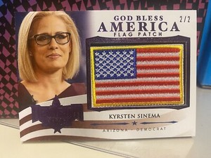 2022 Decision God Bless America Kyrsten Sinema  Flag Patch 2/2 PURPLE!!  #PG21