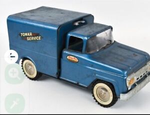 Vintage 1960 Tonka service truck & ladder Man Cave Toy Decor 