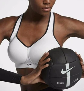 NIKE RIVAL Women's HIGH SUPPORT SPORTS BRA 805553 100 TRAINING GYM YOGA 30B - Imagen 1 de 9