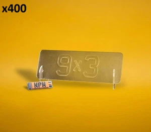 x400 Toy Ride Car Micro Number Plates WET Acrylic Plastic Material 9x3" TINTED - Picture 1 of 6