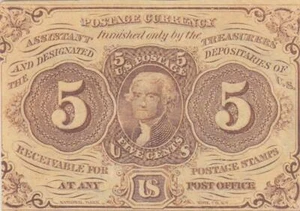 5c Fractional Currency, Fr #1230, XF-Not Certified (39312) - Picture 1 of 1