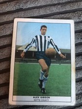 1969/70 Anglo Confectionery Football Quiz Card - #12 Alex Gibson Notts County