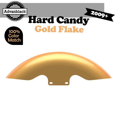 Guardabarros delantero corto Hard Candy Gold Flake Holeshot Performance 19" se adapta a 09+ Foto 1 de 4