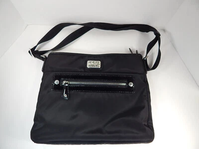 Brighton London Groove Sadie 黑色皮革收纳包斜挎包/单肩包 — 第 1/4 张图片