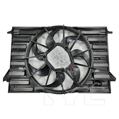 Conjunto de ventilador de refrigeración condensador de radiador doble para Audi A4 A5 A7 E-Tron 2017-2020 Foto 1 de 4