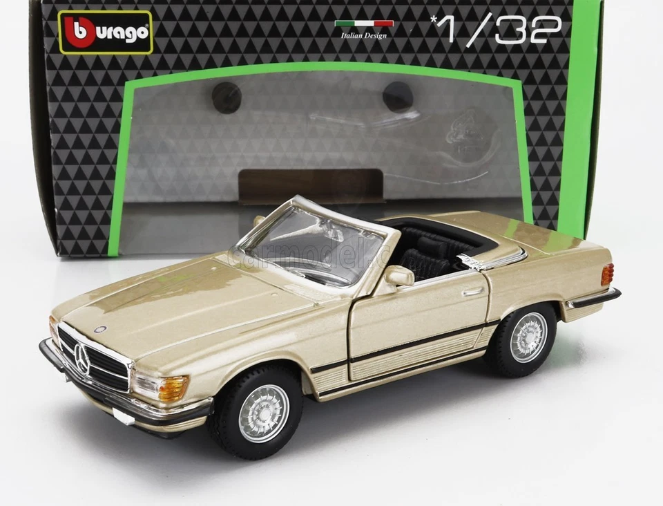MODELLINO AUTO STATICO BURAGO MERCEDES BENZ SL-CLASS 450SL CABRIOLET 1977 1/32 - Immagine 1 di 4