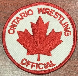 Vintage Ontario Wrestling Official Patch 3” x3”  Canada - Picture 1 of 1