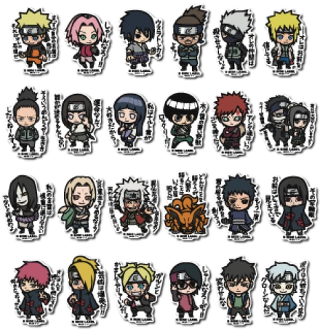NARUTO/BORUTO B-Side Label Sticker 24 Types japan limited NEW UVcut Waterproof Cover