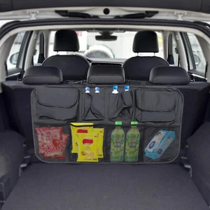 Large Capacity Storage Bag for Car with Waterproof Oxford Cloth, 4 Mesh - Picture 1 of 12