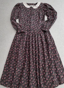 Vintage Laura Ashley Wool Blend Dress UK 12 (EU 38 USA 10) - Picture 1 of 5