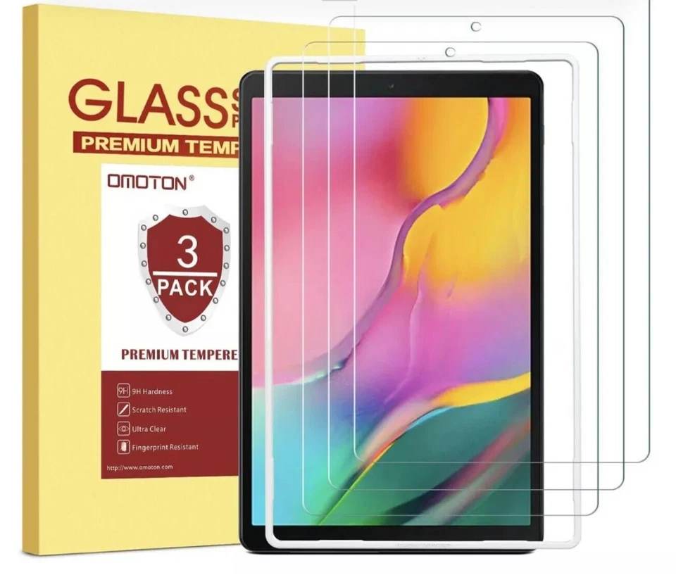 Glass Screen Pro Premium Tempered for Samsung Galaxy Tab A 10.1 3-Pack - Image 1 of 4