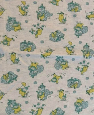 Manta de Colección Carter's Verde Amarillo Circo Payaso Oso Bolas Bebé Recepción 36x36 Foto 1 de 4