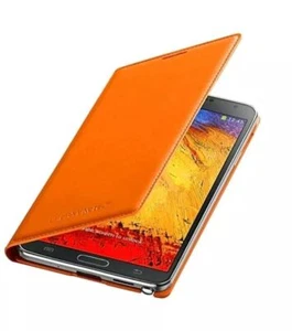 Samsung Galaxy NOTE 3 FLIP CASE - BURNT ORANGE - Picture 1 of 3