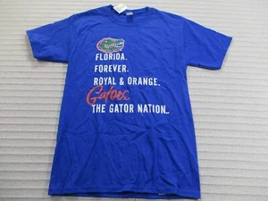 Florida Gators Mens Shirt Small Blue Gator Nation Short Sleeve Crew Neck Hanes - Picture 1 of 11