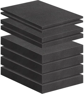 8 Pcs Pick Pluck Foam 3 Sizes Apart Insert Pre-Cubed Padding Polyethylene Sheets - Picture 1 of 1