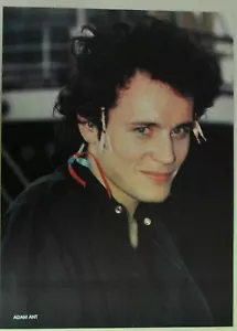 ADAM ANT ~ ribbon tied in his hair HARD TO FIND ~ Magazine Page PINUP 1980's - Picture 1 of 1
