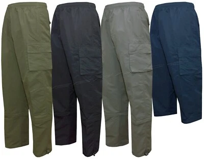 Pantalones cortos de carga para hombre 2 en 1 con cremallera 3/4 dobladillo abierto parte inferior bolsillos con cremallera M-3XL Foto 1 de 2