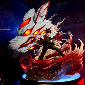 Anime Motosega Uomo Hayakawa Aki Figura PVC Statua LED Illuminazione Modello Boxato Nuovo - Foto 1 di 6