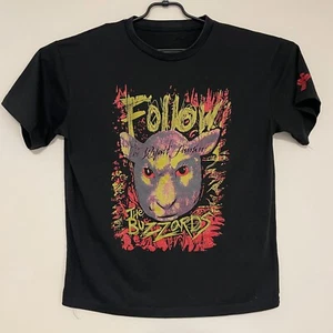 Mens Black Shirt Follow the Buzzards Don't Stray Bold Graphic Design Heavy metal - Picture 1 of 7