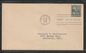 U.S. 1938 Buchannan 15 Cent First Day of issue Scott # 820 **See Pic** @ - Picture 1 of 1