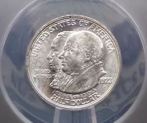 1923 "S" commemorativo *MONROE* mezzo dollaro 50c ANACS MS63 #252 BU Unc ECC&C - Foto 1 di 5