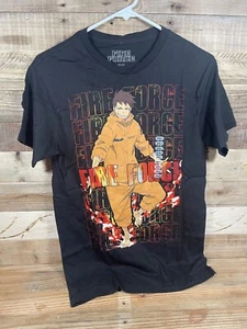 Fire Force T-Shirt Herren (S) schwarz Anime Serie Kurzarm Small Tee Oberteil Neu mit Etikett - Bild 1 von 3