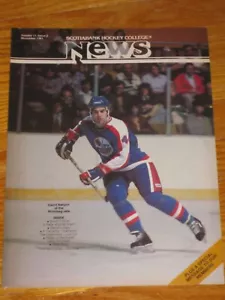 SCOTIABANK HOCKEY COLLEGE NEWS pamphlet 1981 - DAVID BABYCH WINNIPEG JETS cover - Picture 1 of 1