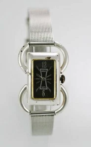 Relic Uhr Damen Edelstahl Silber Batterie Wasserdicht Schwarz Quarz - Bild 1 von 3