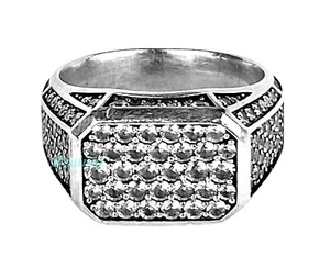 DAVID YURMAN PIEDRA EXÓTICA STREAMLINE PLATA PAVIMENTO GRIS ZAFIRO TALLA 11 CAJA - Imagen 1 de 13