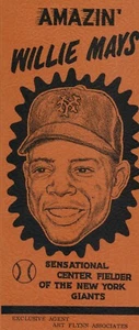 Amazing Willie Mays Early 50's Art Flynn "1st AGENT" Brochure ROOKIE COLLECTABLE - Picture 1 of 3