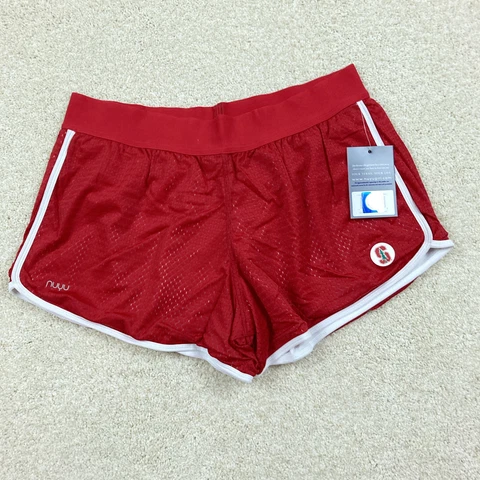 Stanford Cardinal NUYU Womens Large Mesh Running Shorts Red New Cover