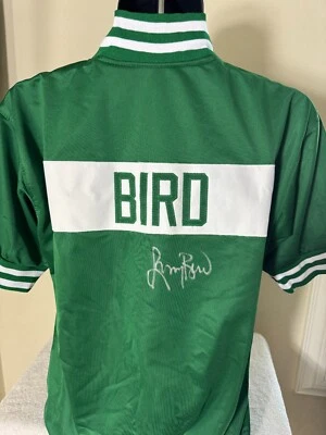 LARRY BIRD AUTOGRAPHED SIGNED BOSTON CELTICS WARM UP  JACKET JSA WITNESSED COA - Image 1 of 3