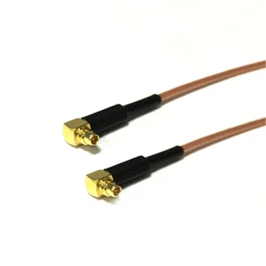 MMCX male right angle to MMCX male RA angle RG178 pigtail cable 20cm / 40cm - Picture 1 of 5