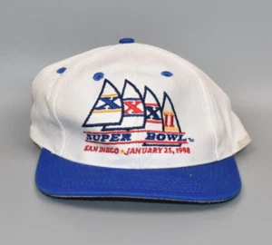 NFL Super Bowl XXXII San Diego 1998 Vintage Strapback Cap Hat - Picture 1 of 2