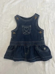 Abito jeans sbiadito Glory bambina taglia 0-3 mesi ottime condizioni - Foto 1 di 3