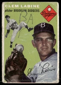 1954 Topps #121 Clem Labine - poor condition - Picture 1 of 2