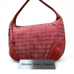 Coach Vintage 6617 Red Signature Ergo Hobo Shoulder Bag Y2K Purse Used - Bild 1 von 8