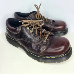 Zapatos Oxford Gruesos Con Cordones Marrón De Colección Dr Martens 8A47 Para Hombres 10 Hechos en Inglaterra - Imagen 1 de 9