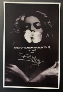 BEYONCE POSTER 11x17 SIGNED & AUTHENTICATED with COA - Picture 1 of 3