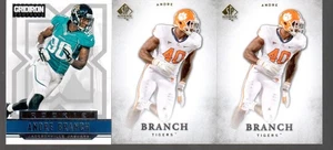 Andre Branch 3 Card Lot w #/D SP 2012 Gridiron /250 SPA Football Clemson Jaguars - Picture 1 of 2