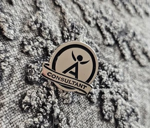 Isagenix Consultant Lapel Pin Silver Color Metal - Picture 1 of 5