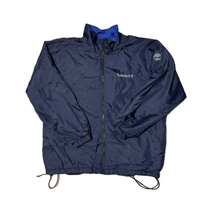 Chaqueta Timberland WeathergEar XL Azul Marino Cortavientos Forrada de Vellón De Colección Años 90 Foto 1 de 4
