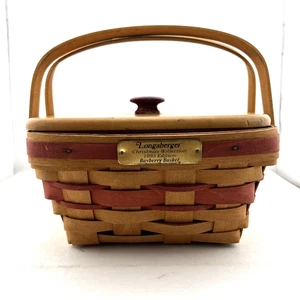Longaberger 1993 Edition Christmas Collection Red Bayberry Basket LESEN - Bild 1 von 21