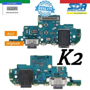 FLAT DOCK RICARICA CONNETTORE MICROFONO SAMSUNG GALAXY A52S A528 K2 ORIGINALE - Imagen 1 de 2