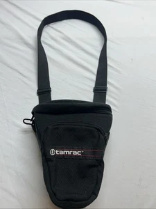 Vtg TAMRAC Tele-Zoom Camera Bag Model 517 Black Holster Triangle Made in USA - Picture 1 of 7