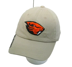 Oregon State Beavers Mens Beige Baseball Cap Canvas Hat Adjustable College Logo - Picture 1 of 4