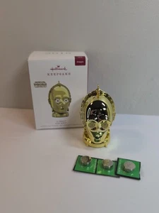 Hallmark 2018 Star Wars C-3PO Andenken Ornament mit Licht und Sound Neu in Box - Bild 1 von 4